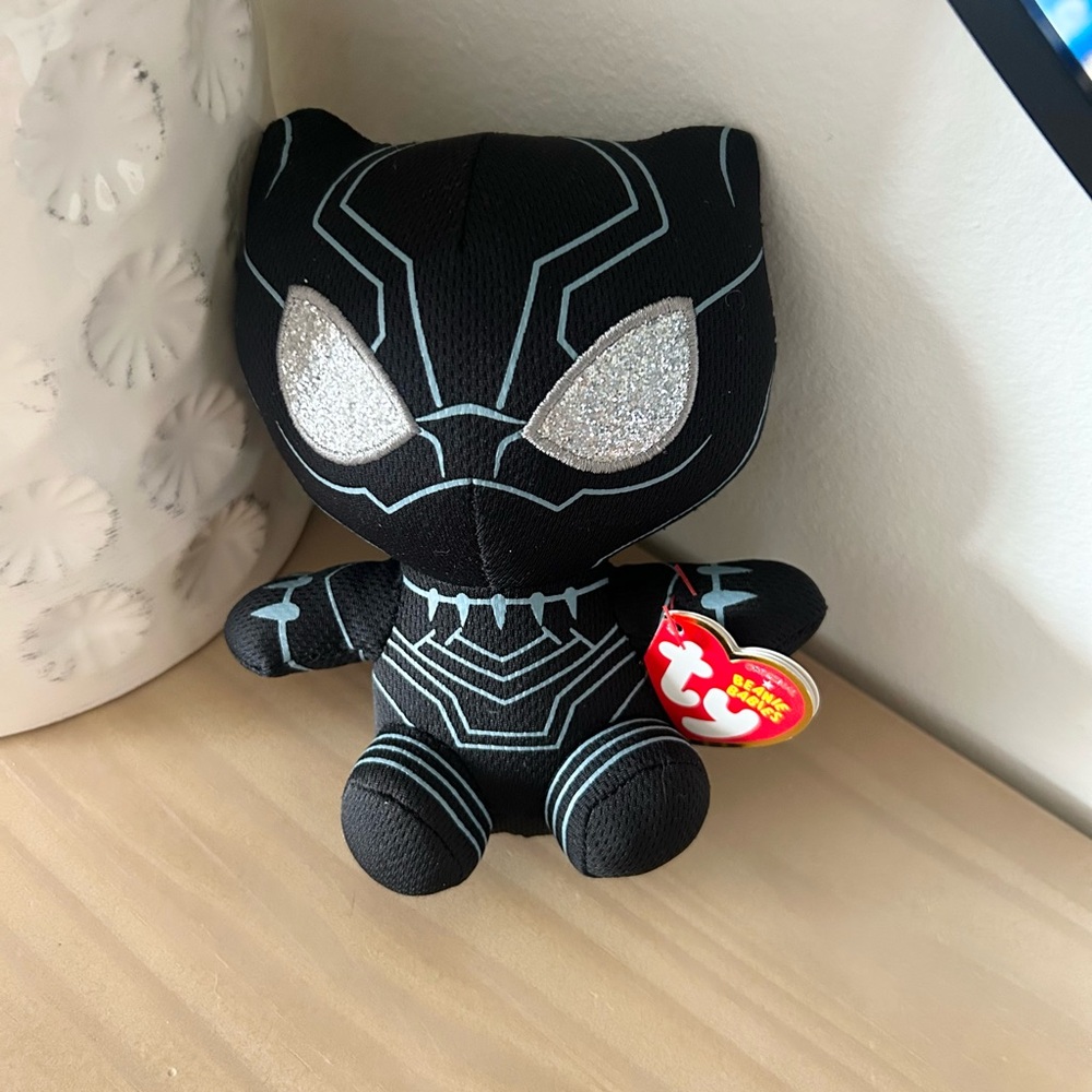 Ty Marvel Black Panther Beanie Baby plush toy 5 Inch